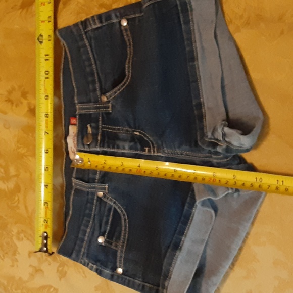 EUNINA JEANS USA BEAUTIFUL SHORT JEANS STRETCH Size S WOMENS Color Blue - Picture 1 of 10
